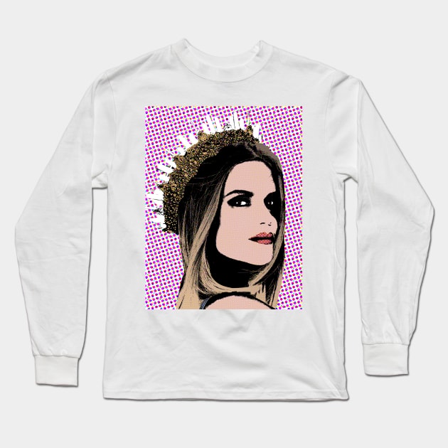 maren morris style pop art Long Sleeve T-Shirt by soundofpopart